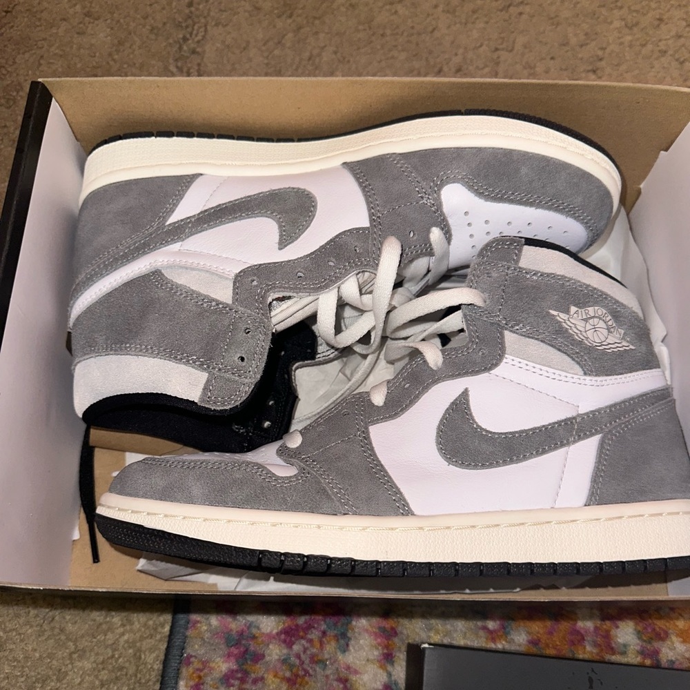 Nike Air Jordan 1 Retro High OG Washed Black Heritage DZ5485-051 Mens 7.5 NEW